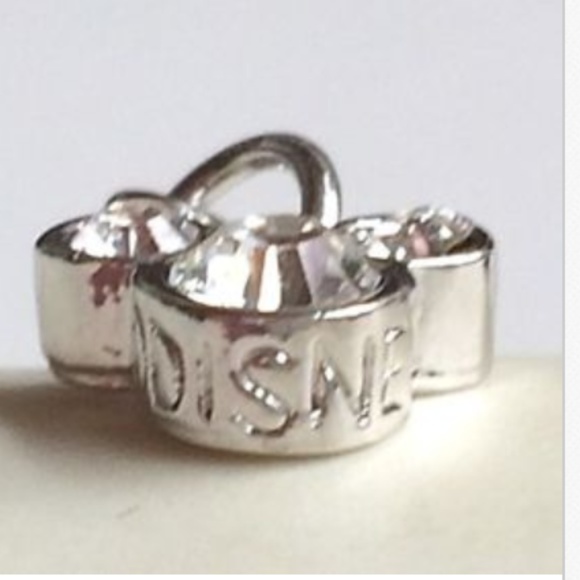 Disney Austrian Crystal Mickey Mouse Ears Charm Vintage Disneyana Signed Silver - Picture 4 of 9